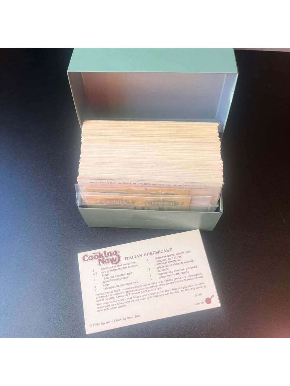 1985 We’re Cooking Now Vintage Recipe Cards Franco Palumbo Cooking Box Set